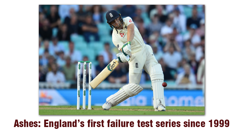Ashes England’s first failure test series since 1999