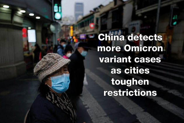 China detects more Omicron variant cases as cities toughen restrictions