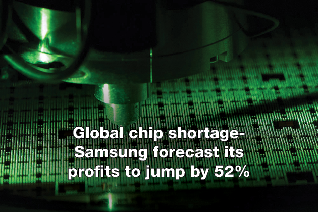 Global chip shortage- Samsung forecast its profits to jump by 52%