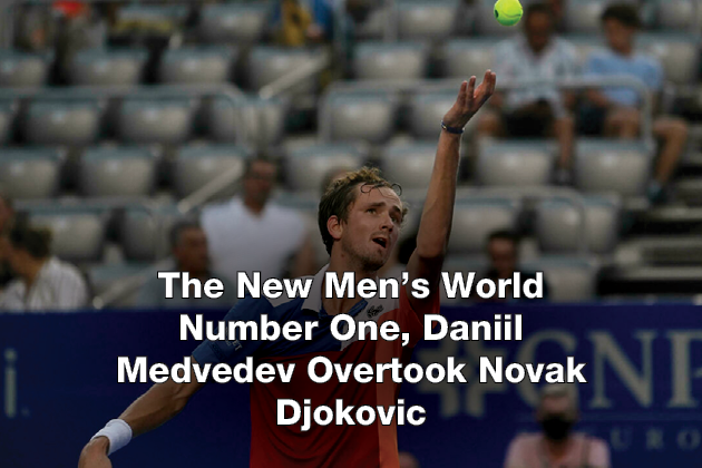 The New Men’s World Number One, Daniil Medvedev Overtook Novak Djokovic
